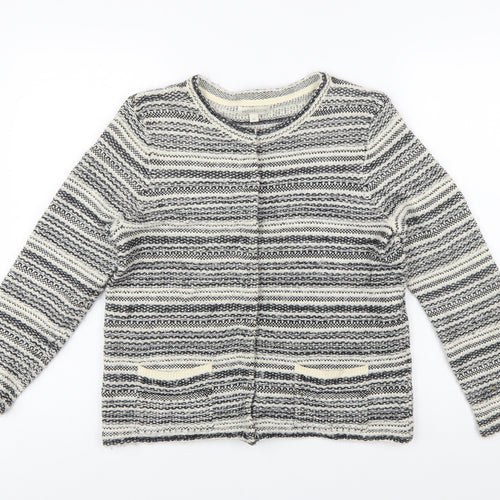 Monsoon Women's Multicoloured Striped Knit Cardigan M