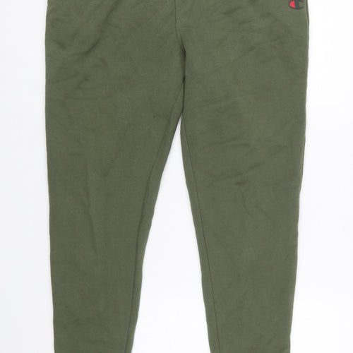 Champion Men’s Green Jogger Trousers Size M Fleece Comfort Fit