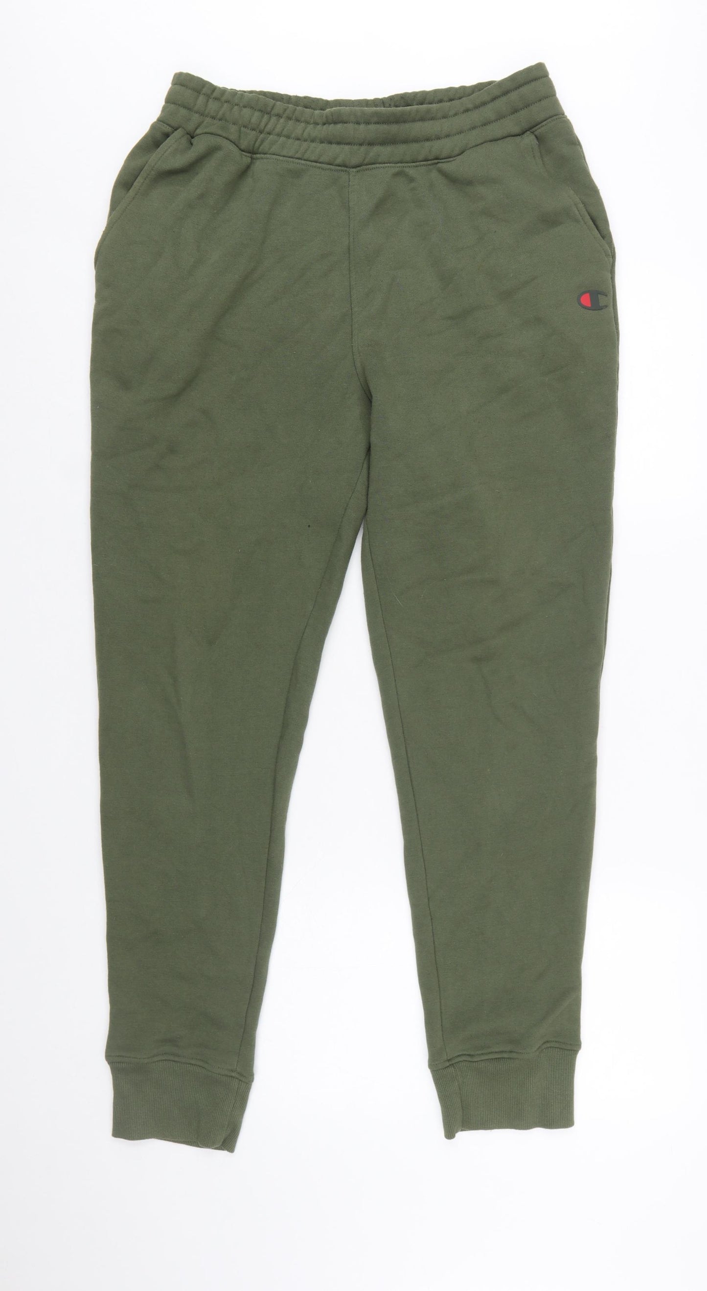 Champion Men’s Green Jogger Trousers Size M Fleece Comfort Fit