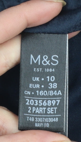 Marks and Spencer Women's Blue Cotton Trench Coat Size 10
