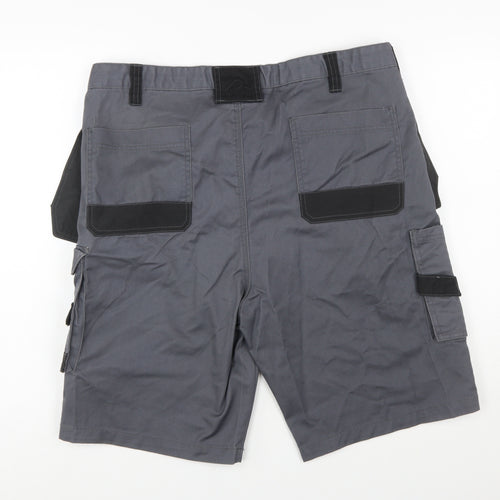 Rigour Men's Grey Cargo Work Shorts W38 Regular Fit