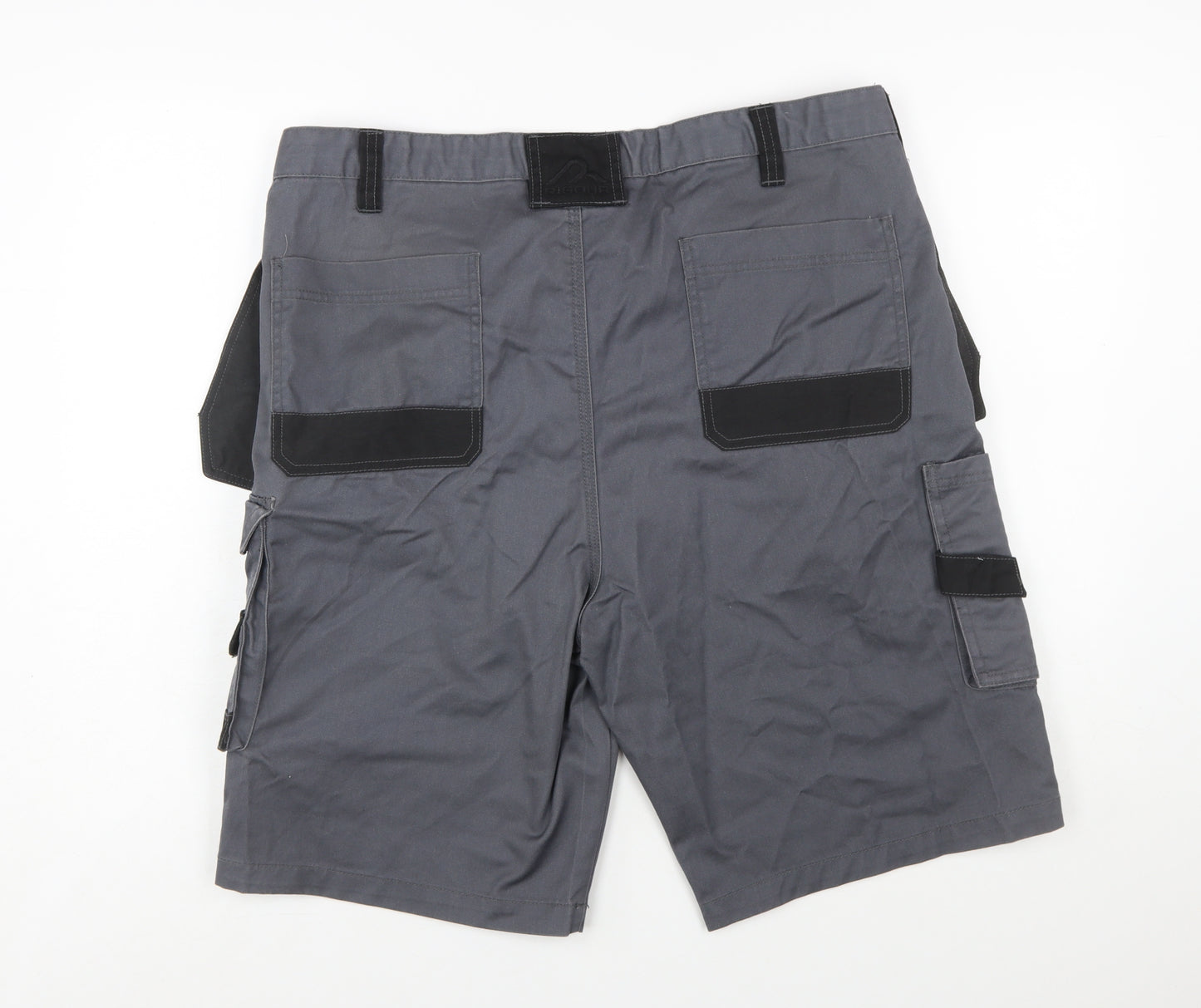 Rigour Men's Grey Cargo Work Shorts W38 Regular Fit