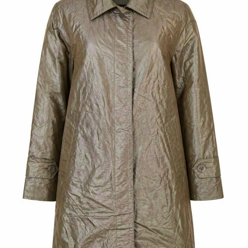 London Fog Women's Green Mid-Length Rain Coat Size 6 Regular