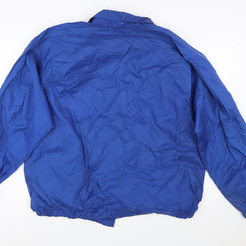 Franklin Sports Men's Blue Windbreaker Jacket Size M Nylon Lined