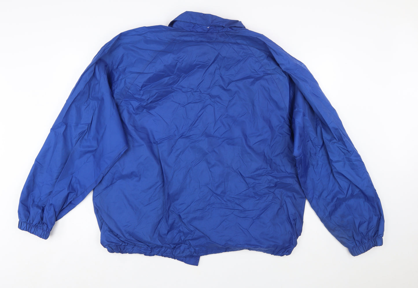Franklin Sports Men's Blue Windbreaker Jacket Size M Nylon Lined