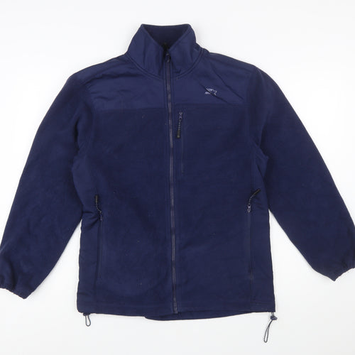 Starter Men's Blue Full Zip Fleece Jacket Size S 34-36 Regular Fit