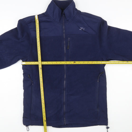 Starter Men's Blue Full Zip Fleece Jacket Size S 34-36 Regular Fit