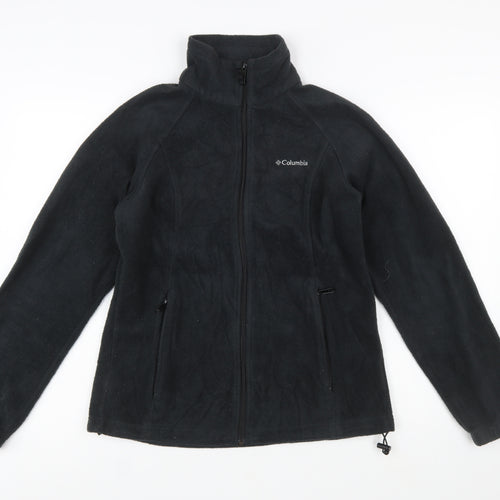Columbia Men Black Fleece Full Zip Jacket Size M Outdoor Casual