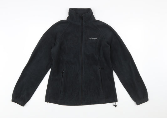Columbia Men Black Fleece Full Zip Jacket Size M Outdoor Casual