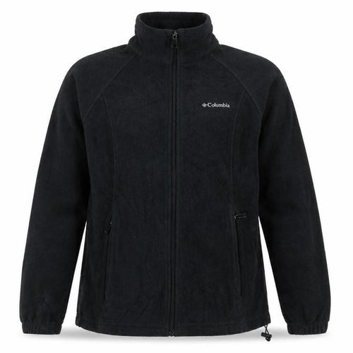 Columbia Men Black Fleece Full Zip Jacket Size M Outdoor Casual