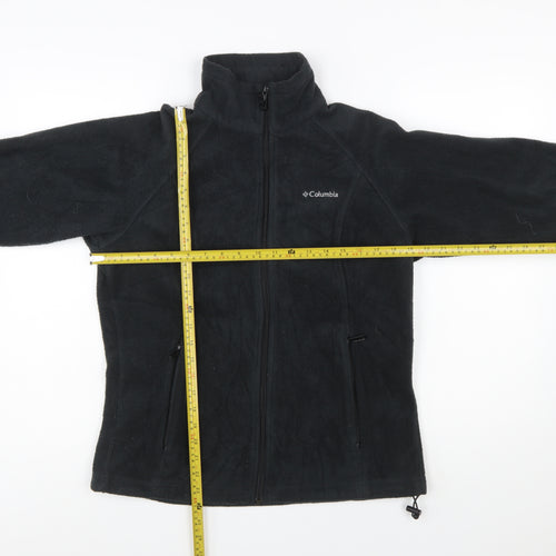 Columbia Men Black Fleece Full Zip Jacket Size M Outdoor Casual