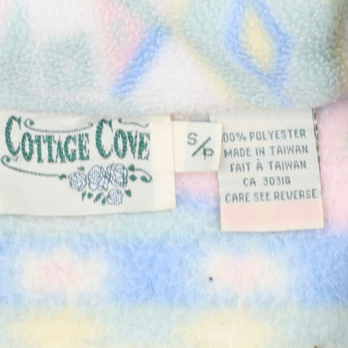 Cottage Cove Women's Multicoloured Fleece Jacket S Retro Geometric