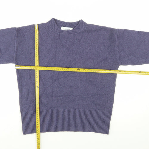 & Other Stories Women Purple XS Crew Neck Wool Blend Jumper