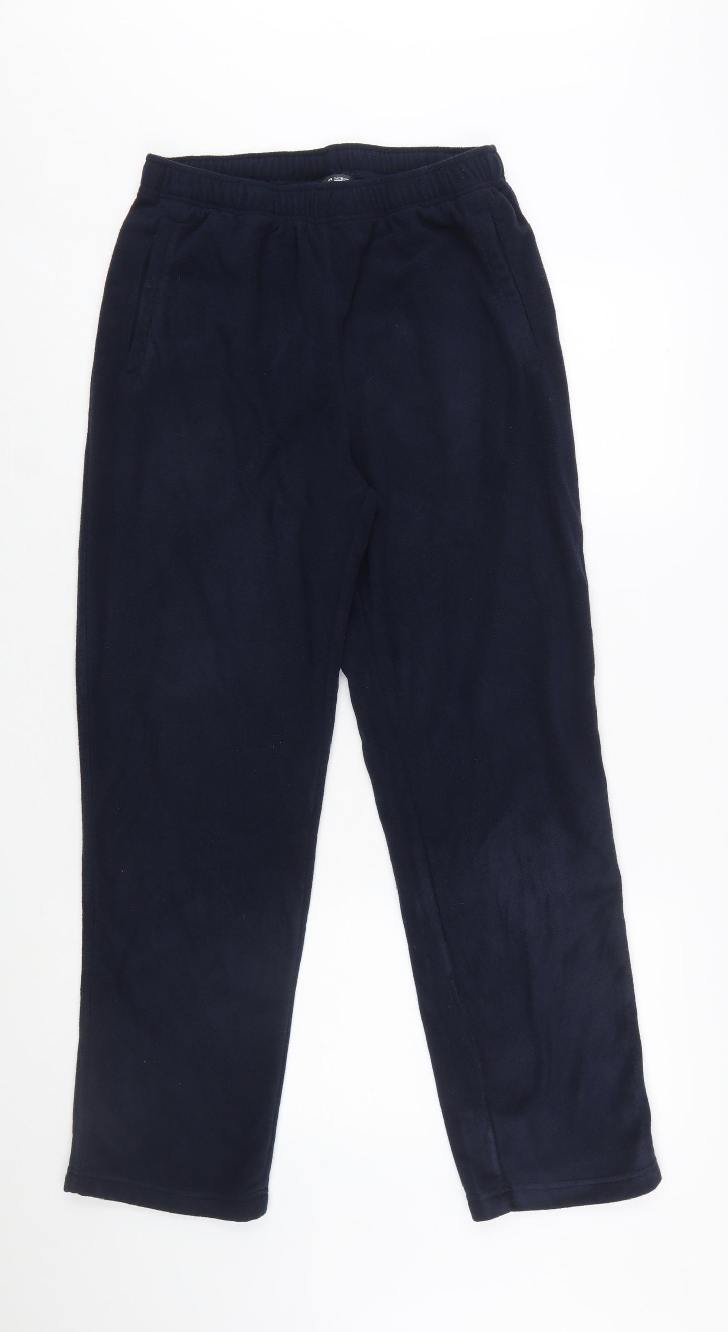 Cotton Traders Men's Blue Fleece Sweatpants M Regular Fit