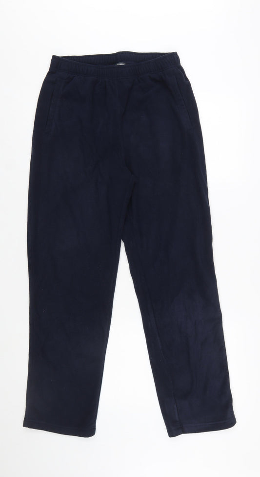 Cotton Traders Men's Blue Fleece Sweatpants M Regular Fit