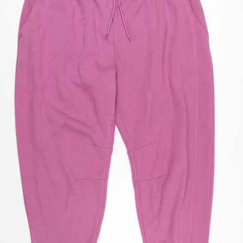 Simply Be Women’s Pink Cotton Jogger Trousers Size 24 Plus Fit