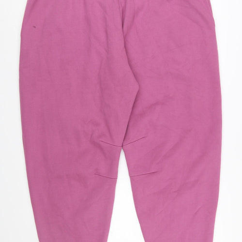 Simply Be Women’s Pink Cotton Jogger Trousers Size 24 Plus Fit