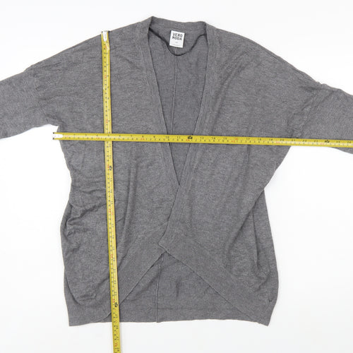 Vero Moda Women's Grey Knit Open Cardigan S Long Sleeve