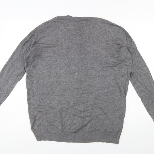 Vero Moda Women's Grey Knit Open Cardigan S Long Sleeve