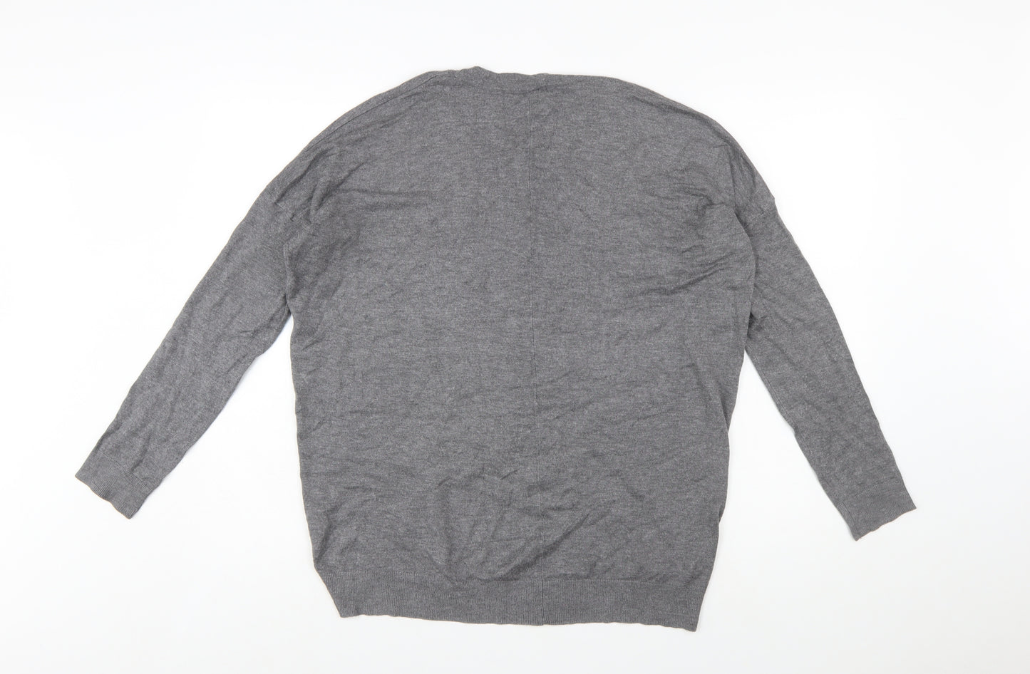 Vero Moda Women's Grey Knit Open Cardigan S Long Sleeve