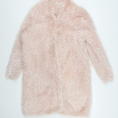 Next Women’s Pink Fluffy Cardigan Size 22 Winter Knit