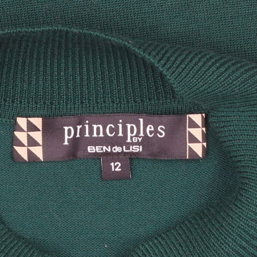 Principles by Ben de Lisi Women’s Green Mock Neck Jumper Size 12