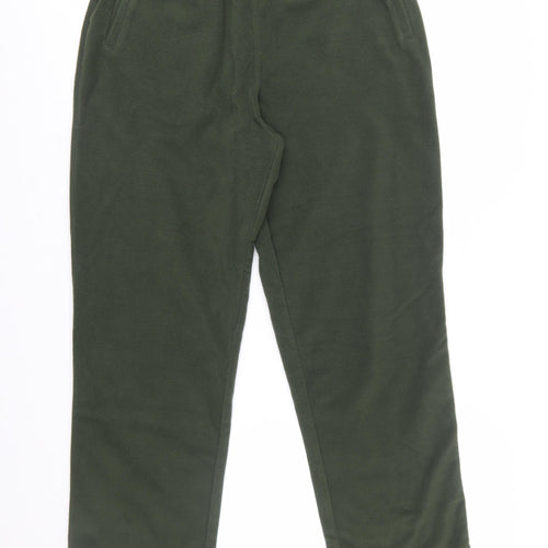 Cotton Traders Men’s Green Fleece Sweatpants M Regular Fit