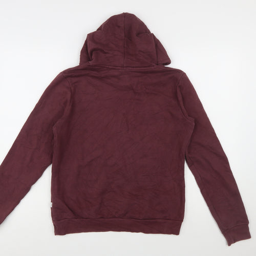 Puma Women's Burgundy Pullover Hoodie Size 12 Cotton Blend