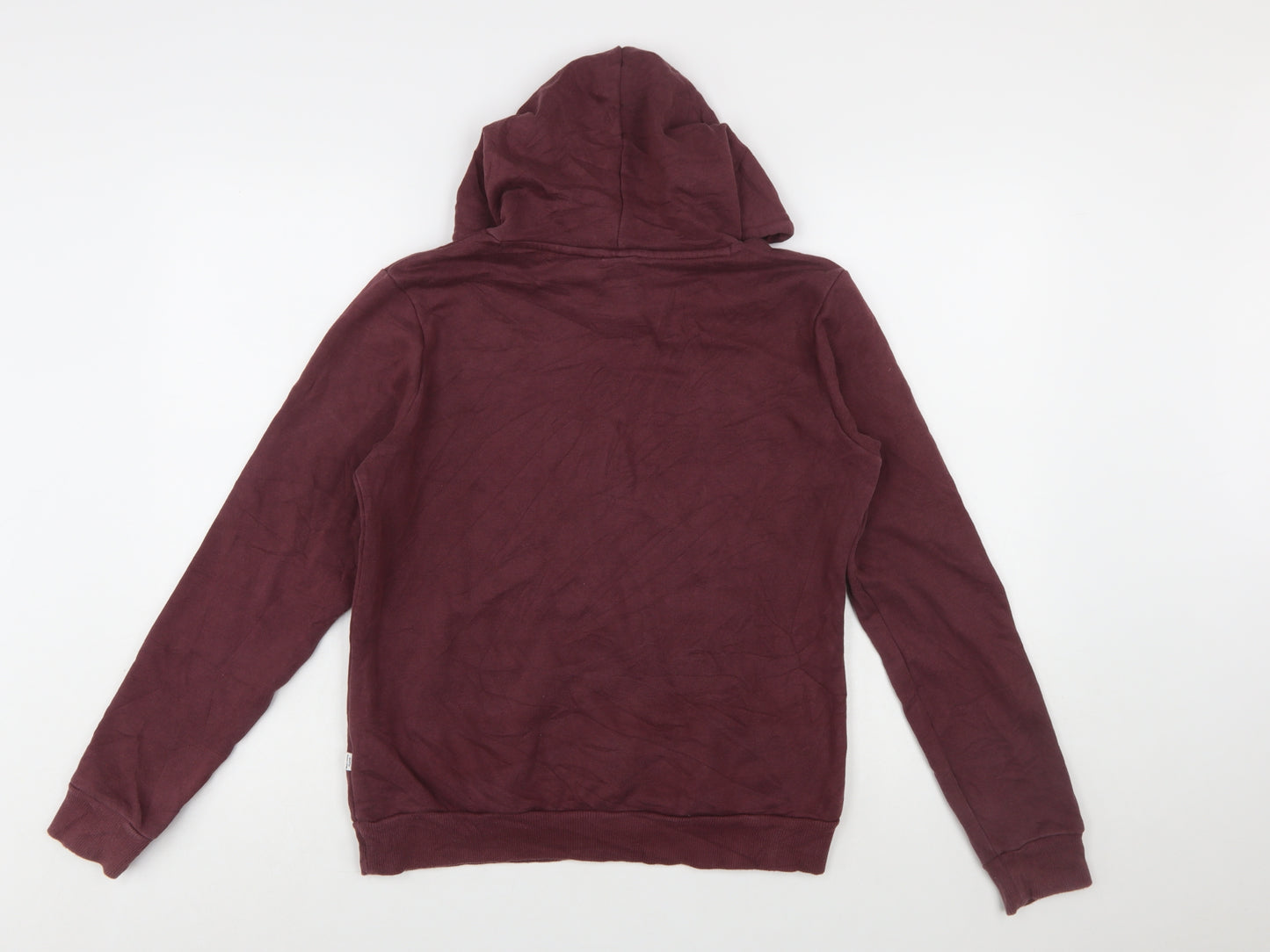 Puma Women's Burgundy Pullover Hoodie Size 12 Cotton Blend