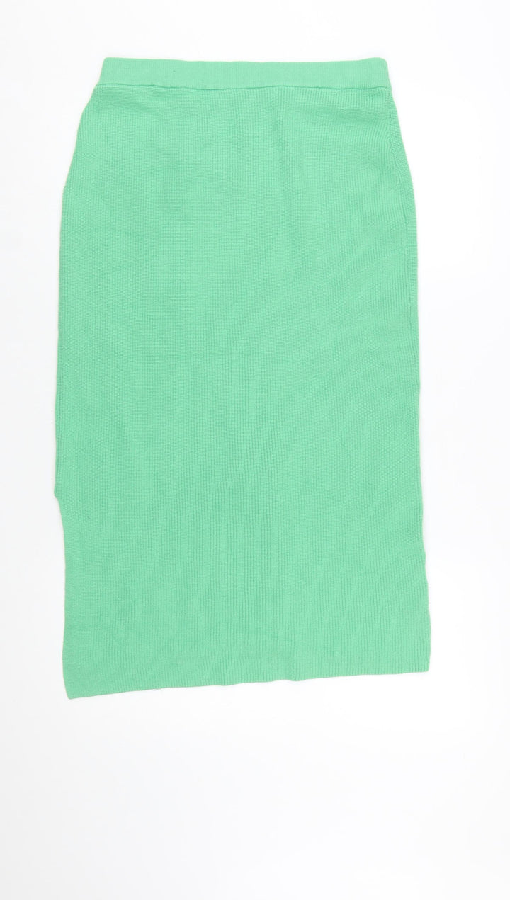 Marks and Spencer Women’s Green Knit Midi Pencil Skirt M