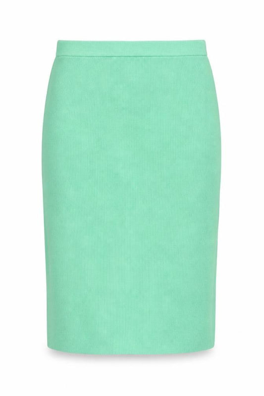 Front view of Marks & Spencer Women’s Green Knit Midi Pencil Skirt M