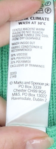 Marks and Spencer Women’s Green Knit Midi Pencil Skirt M
