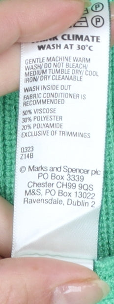 Marks and Spencer Women’s Green Knit Midi Pencil Skirt M