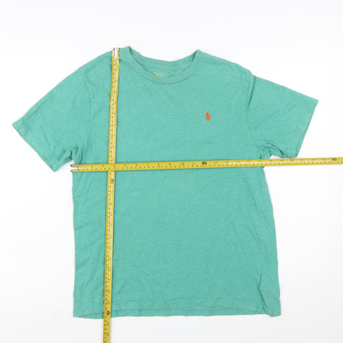 Ralph Lauren Boys Green Cotton Logo T-Shirt Size 14-16 Years