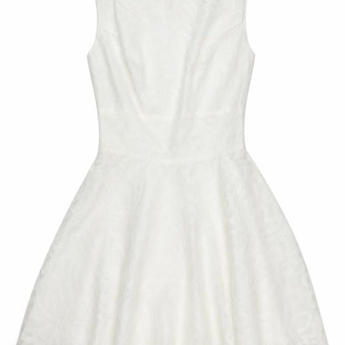 ASOS Petite Women’s White Size 8 Skater Dress Sleeveless Party