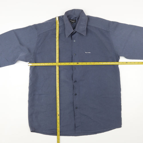 Paul Smith Men’s Blue Cotton Long Sleeve Button-Up Shirt M