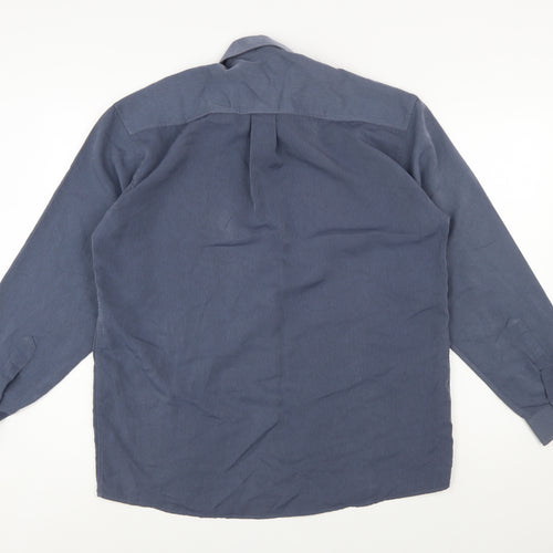 Paul Smith Men’s Blue Cotton Long Sleeve Button-Up Shirt M
