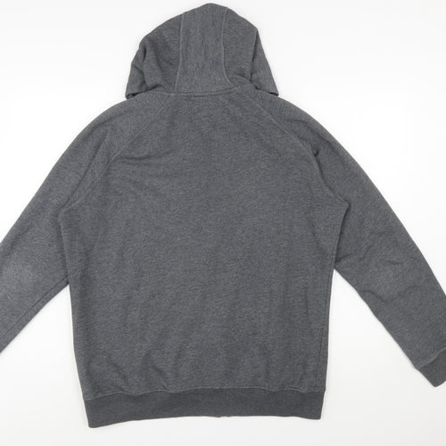 Asics Men's Grey Full Zip Hoodie XL Sports Fleece