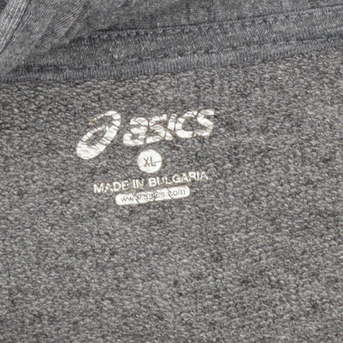Asics Men's Grey Full Zip Hoodie XL Sports Fleece