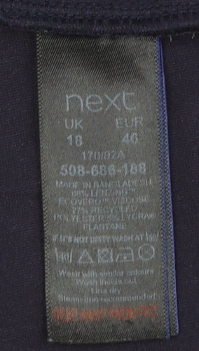 Next Women Black Size 18 Ankle Stretch Leggings