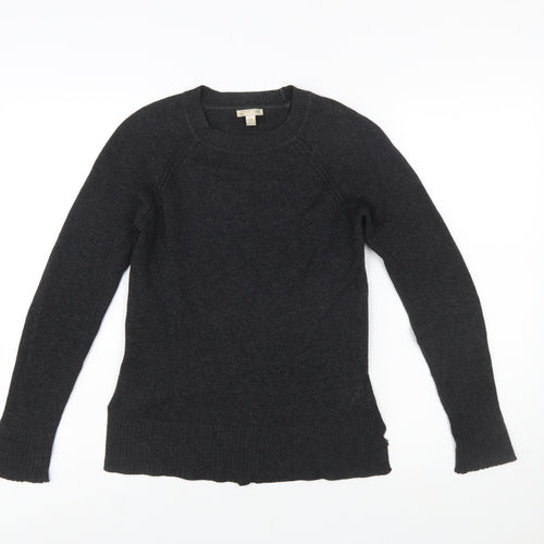 Gap Womens Black Cashmere Crew Neck Jumper XS Slim Fit