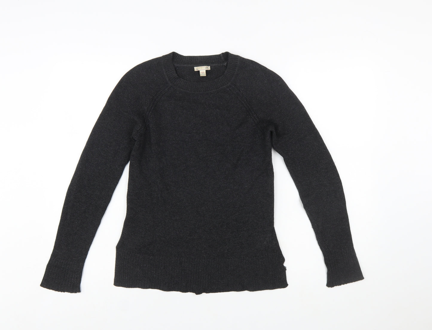 Gap Womens Black Cashmere Crew Neck Jumper XS Slim Fit