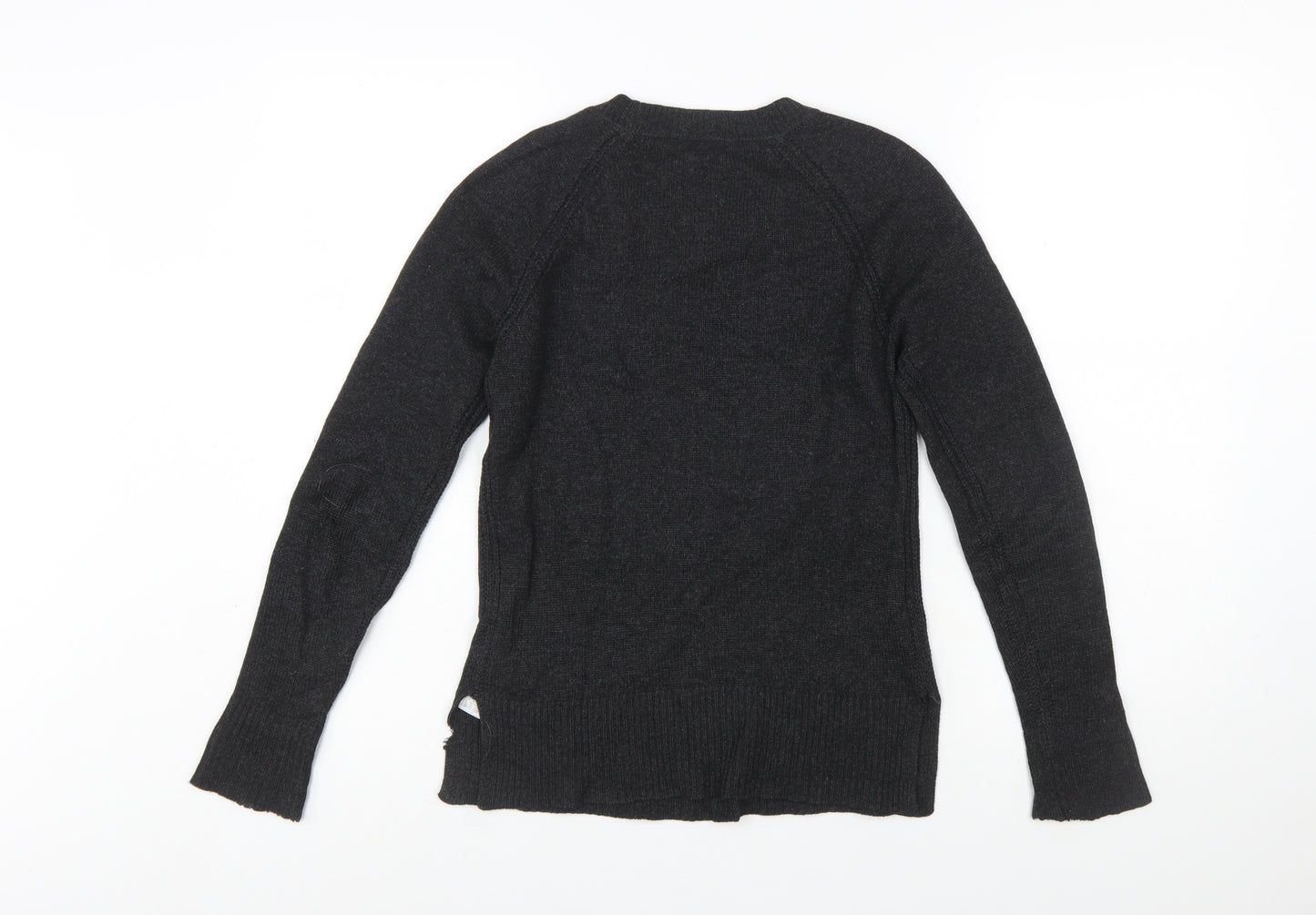 Gap Womens Black Cashmere Crew Neck Jumper XS Slim Fit