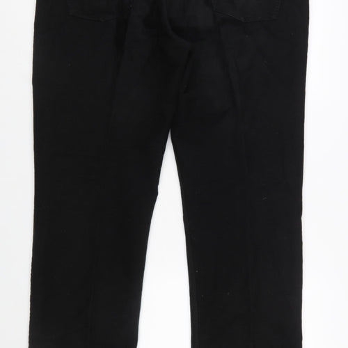 Marks and Spencer Blue Harbour Men's Black Straight Jeans 42W 33L Regular Fit