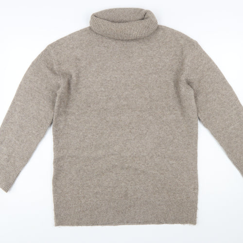 New Look Women's Beige Roll Neck Knit Jumper Size S