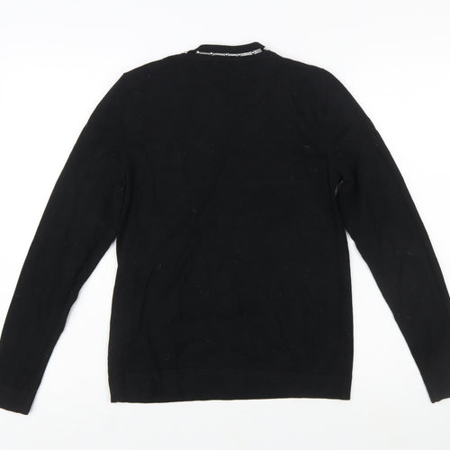 Star by Julien Macdonald Womens Black Beaded Crew Neck Jumper Size 12