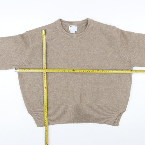 ASOS DESIGN Women’s Beige Crew Neck Knit Jumper Size S 8-10