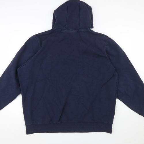 Manchester City Men's Navy 2XL Pullover Hoodie Cotton Blend Graphic