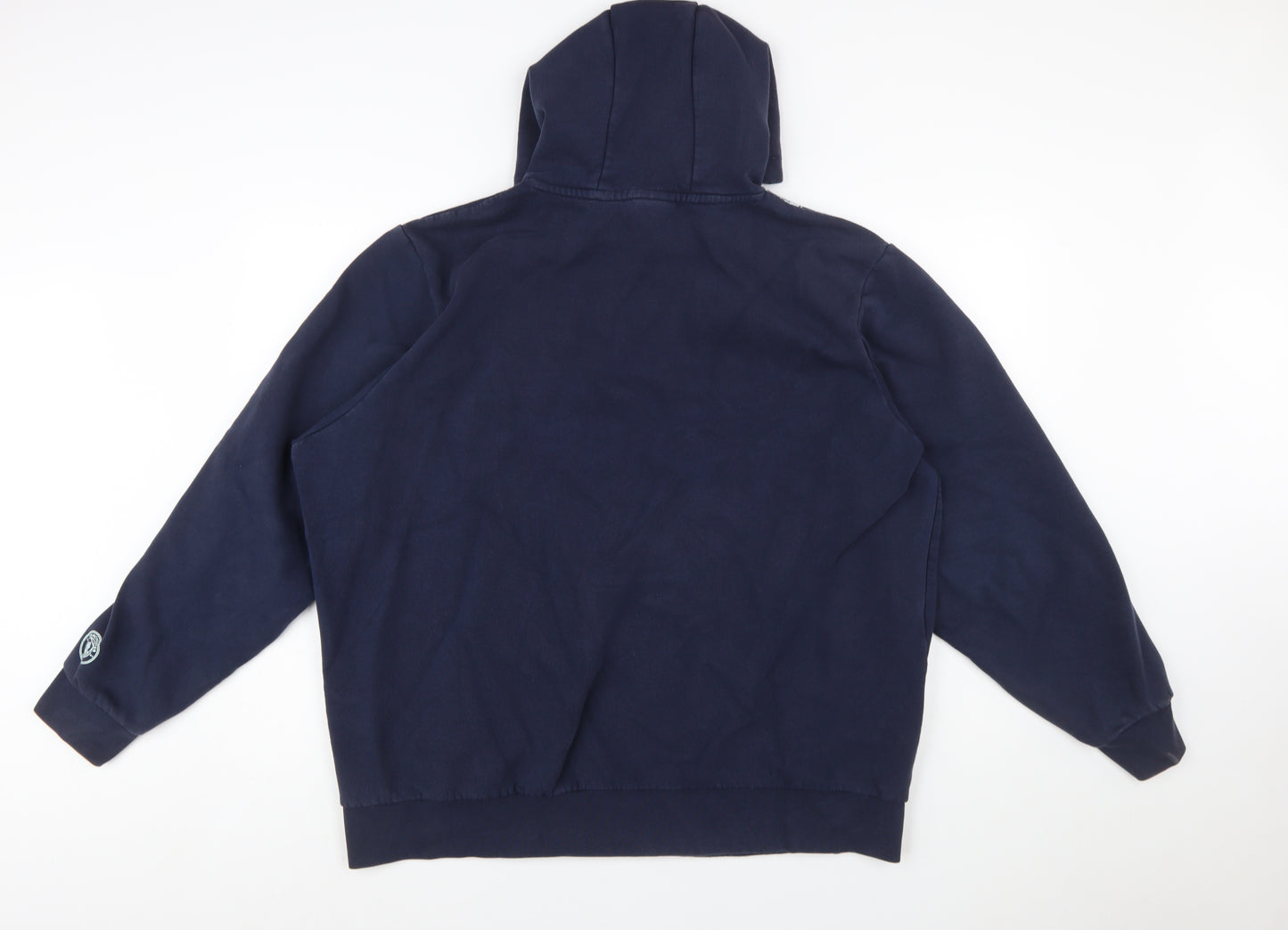 Manchester City Men's Navy 2XL Pullover Hoodie Cotton Blend Graphic
