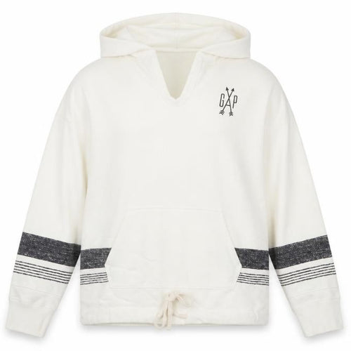 Gap Women’s Ivory Pullover Hoodie Medium Cotton Blend Casual